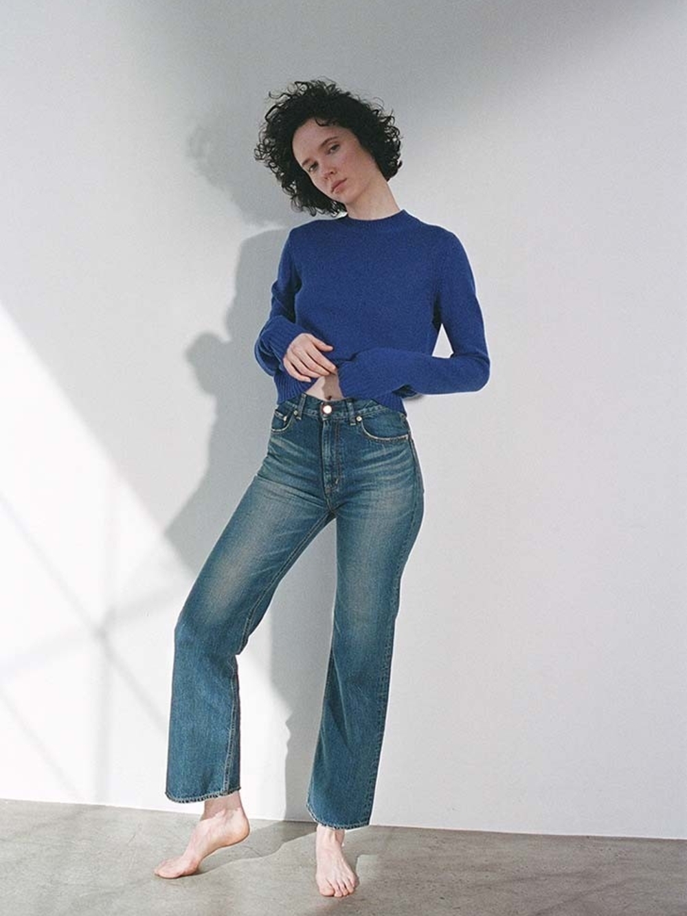 High rise, strait leg Jeans
